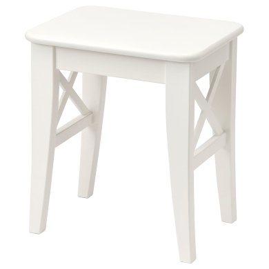 IKEA Табурет INGOLF Белый (ИКЕА ИНГОЛЬФ) 00152282