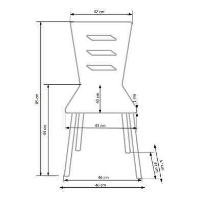 Обеденный стул Halmar K155 Белый V-CH-K/155-KR-BIAŁY фото - 12