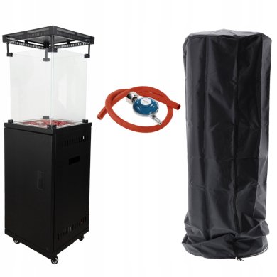 Уличный газовый обогреватель Garden Line 136 см 10500 Вт Черный GAZ2850 фото - 2