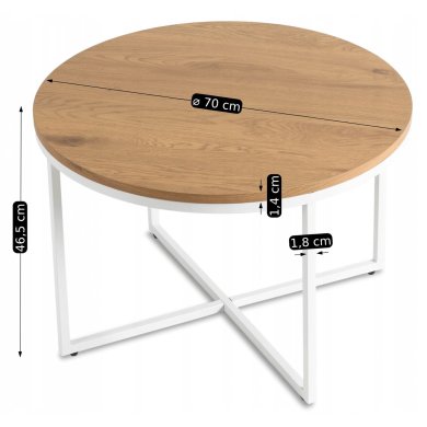 Журнальний стіл Mebel Elit HANTEL Білий ME.HANTEL/DZ/B/L фото - 9