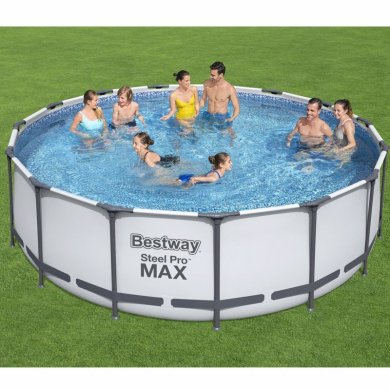 Каркасный бассейн Bestway 56438 STEEL PRO MAX 457x122 см Белый BES56438 фото - 10