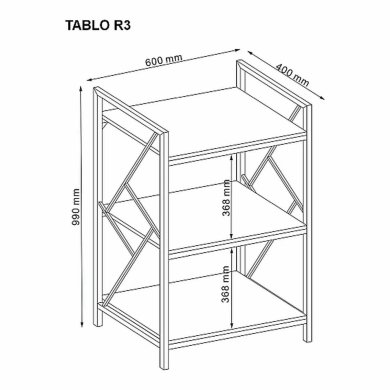 Стеллаж Signal TABLO R3 Дуб TABLOR3 фото - 4