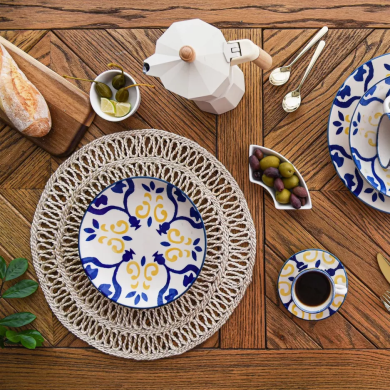 Чашка с блюдцем Duka Andalusia 250 мл | Кремовый / Принт - 6 Чашка с блюдцем Duka Andalusia 250 мл | Кремовый / Принт 1215837 фото - 6