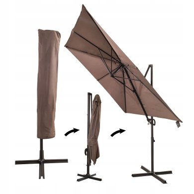 Садовый зонт с чехлом Kontrast AUSTIN 300х300 см Бежевый - 8 Садовый зонт с чехлом Kontrast AUSTIN 300х300 см Бежевый 5.06.213242 фото - 8