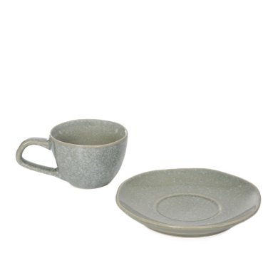 Чашка з блюдцем Homla ODELA 80 мл Зелений 227779 фото - 3