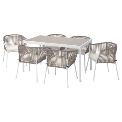 IKEA Комплект садовой мебели SEGERON Белый (ИКЕА СЕГЕРОН) 49494849