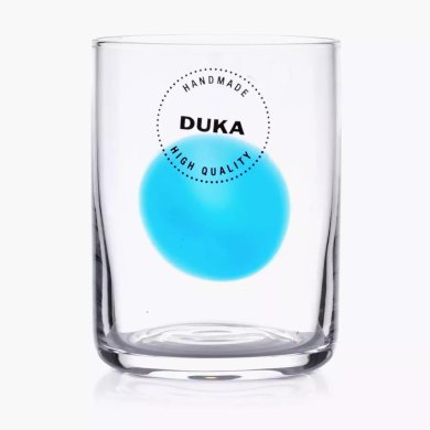 Склянка Duka Krog 410 мл | Прозорий/Синій - 2 Склянка Duka Krog 410 мл | Прозорий/Синій 2220148 фото - 2
