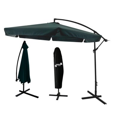 Садова парасоля з чохлом Garden Line BANANA 300 см Зелений GAO2859 фото - 5