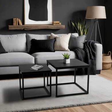 Комплект журнальних столів Mebel Elit TEVET Чорний ME.TEVET/CZ/CZ/L фото - 6