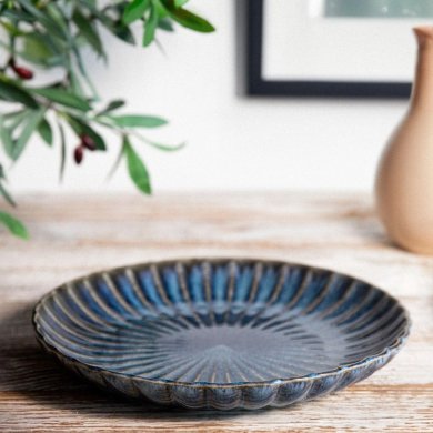 Обеденная тарелка Homla MELIDA 27 см Синий 218945 фото - 4