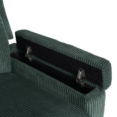 Кресло мягкое раскладное массажное с реклайнером Mebel Elit SEBASTIAN Velvet Зеленый ME.SEBASTIAN/Z/SZTR/FW фото - 11