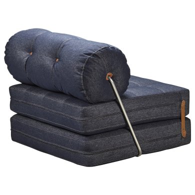 IKEA Кресло мягкое раскладное VARKUMLA Синий (ИКЕА ВАРКУМЛА) 80587704 фото - 3