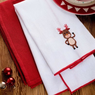 Набір кухонних рушників Homla RUE 45x65 см 2 шт Різнокольоровий 236709 фото - 8