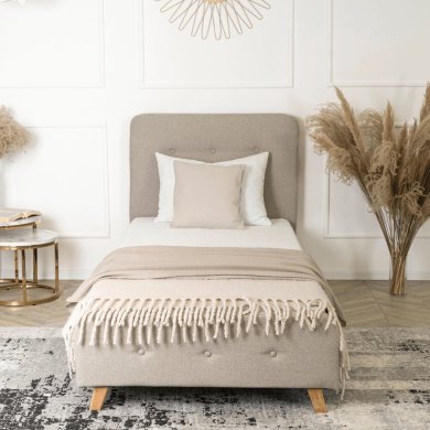 Кровать Mebel Elit MIKEL 2 90x200 см Бежевый - 5 Кровать Mebel Elit MIKEL 2 90x200 см Бежевый ME.MIKEL/90/BZ/T/LOZ фото - 5