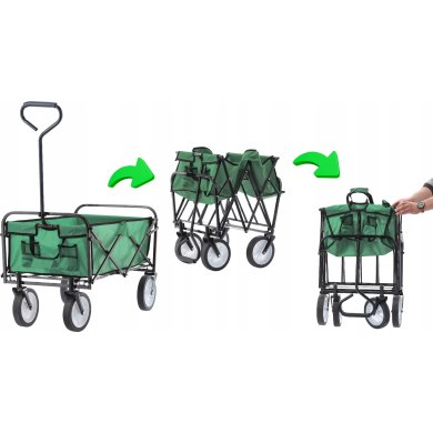 Складная садовая тележка Garden Line 145 л Зеленый - 8 Складная садовая тележка Garden Line 145 л Зеленый WOZ5168 фото - 8