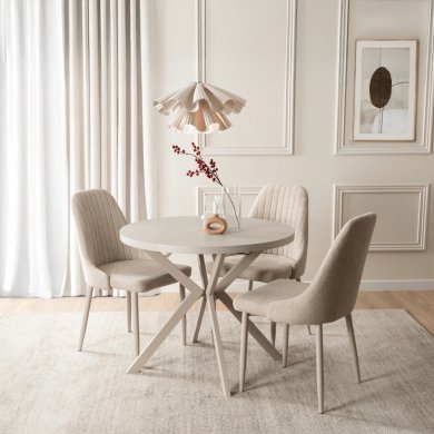 Розкладний обідній стіл Mebel Elit LUGO Кашемір ME.LUGO/KASZ/KASZ/S фото - 6