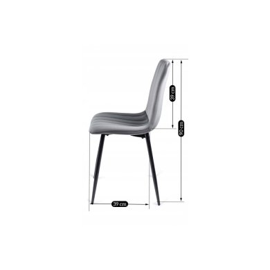 Обеденный комплект мебели Mebel Elit HARRY IBIS | Дуб артизан / Черный / Серый harry/ibis/artszacza фото - 16