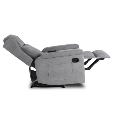 Крісло м'яке розкладне масажне з реклайнером Mebel Elit SEBASTIAN Сірий ME.SEBASTIAN/P/T/FW фото - 7