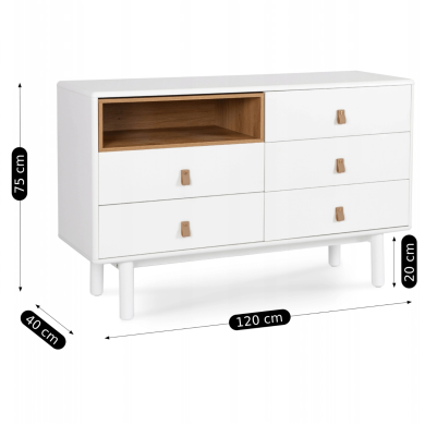 Комод Mebel Elit NAOMI Белый - 6 Комод Mebel Elit NAOMI Белый ME.NAOMI/B/KOM фото - 6