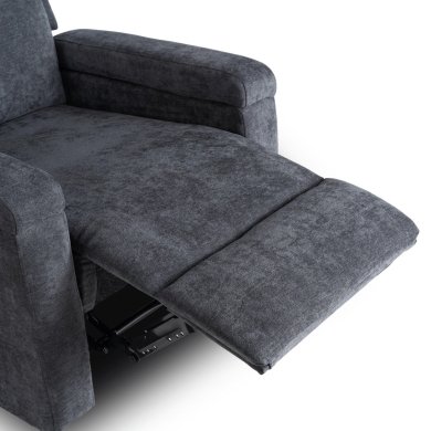 Крісло м'яке розкладне масажне з реклайнером Mebel Elit SEBASTIAN Темно-сірий ME.SEBASTIAN/CZ/T/FW фото - 12