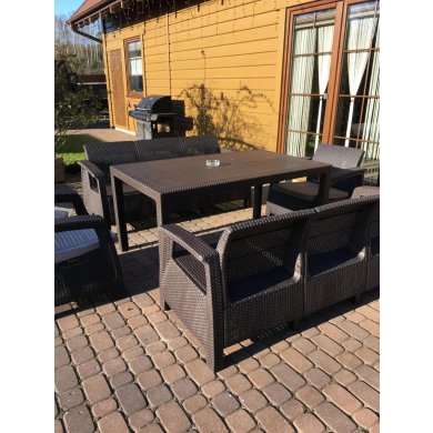 Комплект садових меблів Keter CORFU FIESTA MAX Коричневий 22662 фото - 4