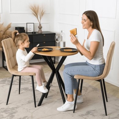 Обеденный стол Mebel Elit LAUREN 60 см Дуб золотой ME.LAUREN/D/CZ/S60 фото - 3