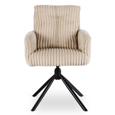 Обеденный стул поворотный Mebel Elit JUNE Velvet Бежевый ME.JUNE/BZ/SZTR/K фото - 2