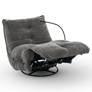 Кресло мягкое раскладное с реклайнером Kontrast COSMO Серый 5.01.92309