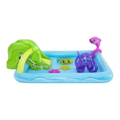 Надувной детский бассейн Bestway 53052 FANTASTIC AQUARIUM 239х206x86 см Голубой BES53052 фото - 6