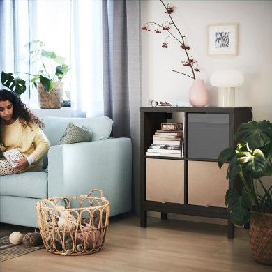 Стеллаж KALLAX Коричневый - 4 IKEA Стеллаж KALLAX Коричневый (ИКЕА КАЛЛАКС) 89442617 фото - 4