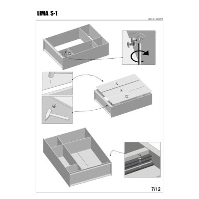 Шкаф Halmar Lima S1 | Дуб сонома V-PL-LIMA-S1-SONOMA фото - 9