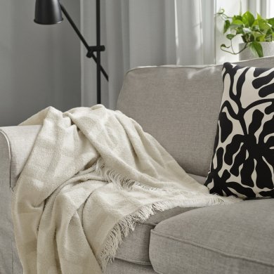 IKEA Плед GRONKNAVEL 120х180 см Бежевый (ИКЕА ГРОНКАВЕЛ) 80592282 фото - 3