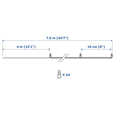 Гирлянда LEDLJUS - 3 IKEA Гирлянда LEDLJUS (ИКЕА LEDLJUS) 60357431 фото - 3