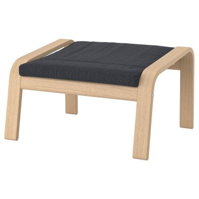 IKEA Подставка для ног POANG Антрацит (ИКЕА ПОАНГ) 89287471