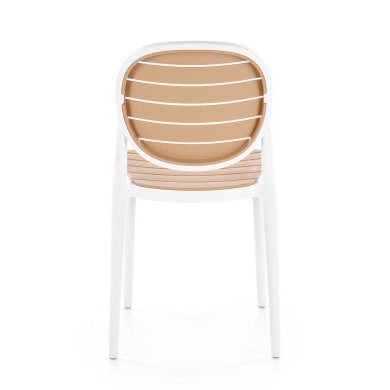 Садовий стілець Halmar K529 Білий V-CH-K/529-KR-BIAŁY/NATURALNY фото - 6