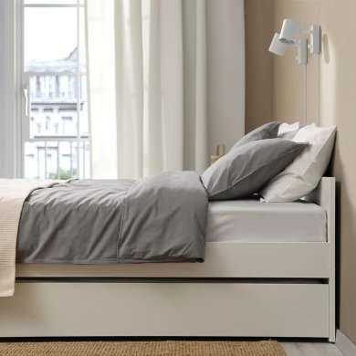 IKEA Раздвижная кровать VIHALS 140x200 см Белый (ИКЕА ВИХАЛС) 09582027 фото - 4