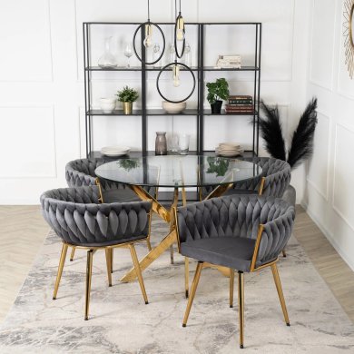 Обідній стілець поворотний Mebel Elit RUBI Welur Сірий ME.RUBI/P/ZL/V/K фото - 5