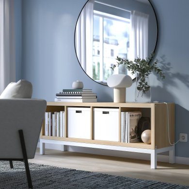 Стелаж KALLAX Дуб - 4 IKEA Стелаж KALLAX Дуб (ИКЕА КАЛЛАКС) 99442674 фото - 4