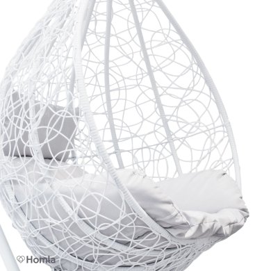 Підвісне крісло-кокон Homla LARS Білий 154461 фото - 2