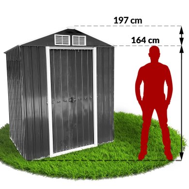 Садовий будиночок Kontrast DM1000 195x131x197 см Антрацит 5.90.21253 фото - 14
