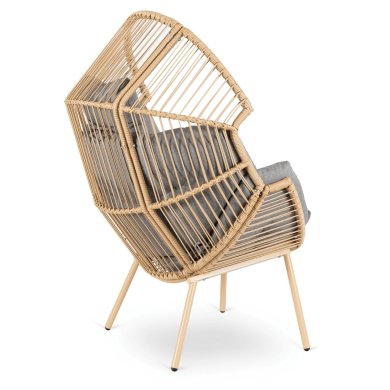 Садове крісло Mebel Elit CEZARE Сірий ME.CEZARE/P/NAT/T/FW фото - 3