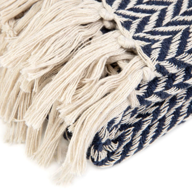 Плед Homla SPARRE II 130x170 см Темно-синий 218410 фото - 4