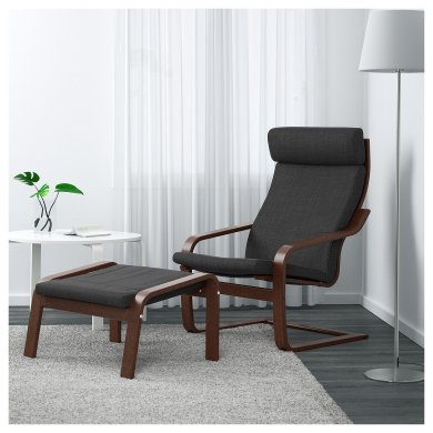 Крісло-качалка POANG Темно-сірий - 5 IKEA Крісло-качалка POANG Темно-сірий (ИКЕА ПОАНГ) 09197785 фото - 5