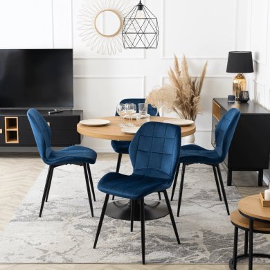 Обеденный стул Mebel Elit IRYS Welur Синий - 5 Обеденный стул Mebel Elit IRYS Welur Синий ME.IRYS/GR/V/K фото - 5