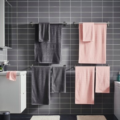 Полотенце для рук VAGSJON 50х100 см Темно-серый - 9 IKEA Полотенце для рук VAGSJON 50х100 см Темно-серый (ИКЕА VÅGSJÖN) 00353619 фото - 9