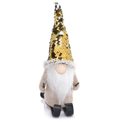 Гном Duka Tonttu 24 см | Бежевый / Золотой 2220935 фото - 2