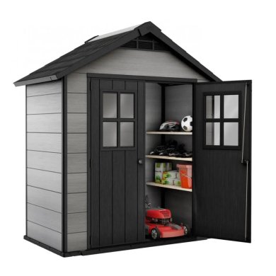 Садовый домик Keter OAKLAND 210х124х253 см Серый 246956 фото - 2