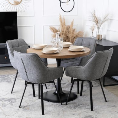 Обеденный стул поворотный Mebel Elit LUNA 2 Серый ME.LUNA2/P/T/K фото - 6