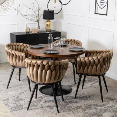 Обеденный стул Mebel Elit ELENA Welur Бежевый ME.ELENA/BZ/V/K фото - 6