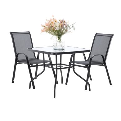Комплект садових меблів Garden Line RANG 2 Чорний - 4 Комплект садових меблів Garden Line RANG 2 Чорний TIH3521 фото - 4